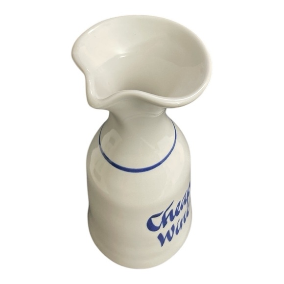 VTG 11" Blue White Stoneware
Pottery ceramic Carafe
Decanter Barware Cheap
Wine - Picture 6 of 9